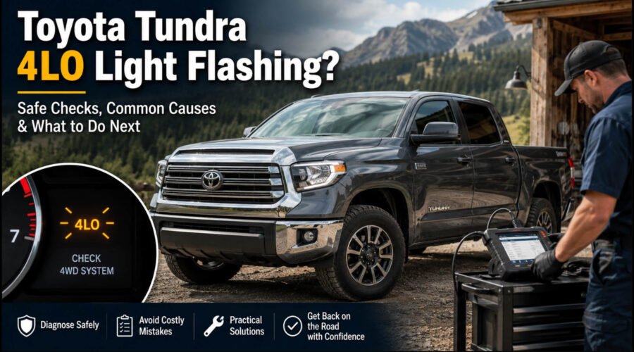 Flashing 4LO Light on Toyota Tundra